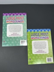LOT OF 2 KAPPA Large Print Word-Finds Word Search Puzzle Books vol.509 & 510