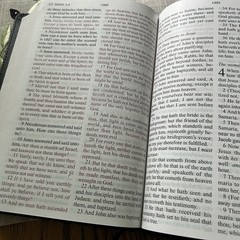The Holy Bible King James Larger Print Black Italian Duo-Tone Zondervan Boxed