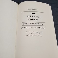 The Supreme Court William Rehnquist Legal Classics Library 1992