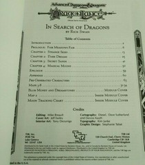 DLE1 In Search of Dragons – Dragonlance – Dungeons & Dragons – D&D – AD&D