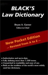 Blacks Law Dictionary – Paperback By Garner, Bryan A. – ACCEPTABLE