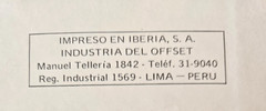 IMAGEN DEL PERU, Un Pais Distinto (Images of Peru, A Different Country), 1971