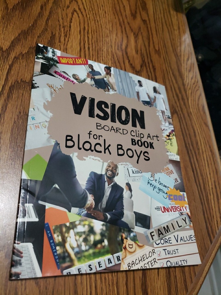 Vision Board Clip Art Book for Black Boys Design Your Dream Vision Board New
