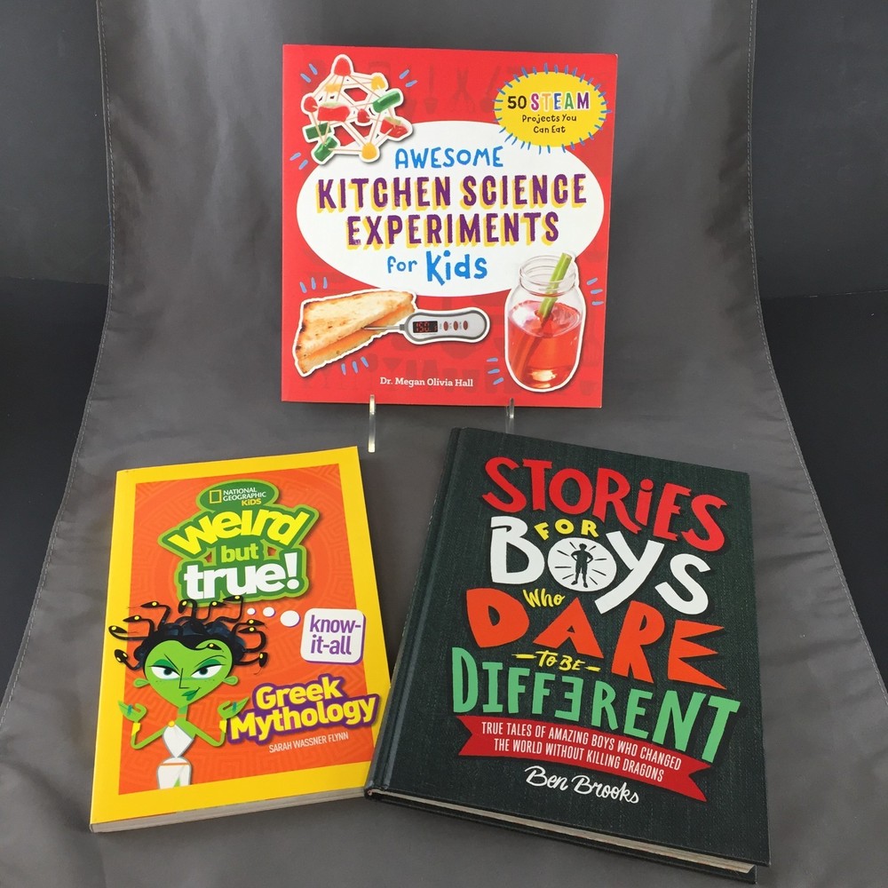 Book Lot – Weird but True Greek Mythology, Stories for Boys, Science Experiments