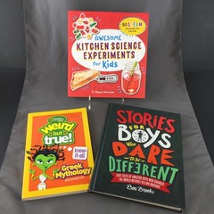 Book Lot – Weird but True Greek Mythology, Stories for Boys, Science Experiments