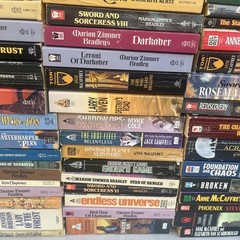 HUGE 122 BOOK LOT Vintage/Modern Mix Sci-Fi Fantasy Paperback Science Fiction