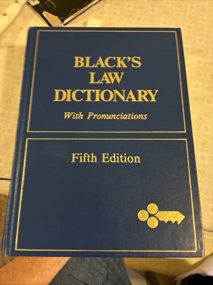 blacks BLACK’S LAW DICTIONARY with pronunciations hardcover fifth edition
