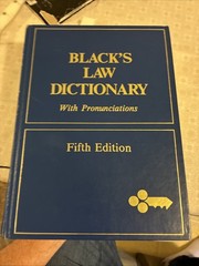 blacks BLACK’S LAW DICTIONARY with pronunciations hardcover fifth edition