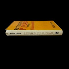 Return to Punjab 1961-1975 by Prakash Tandon India Punjabi 1980 Hardcover