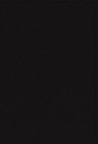 NKJV Study Bible, Premium Bonded Leather, Black, Thumb Indexed, Comfort Print:
