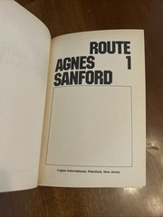 Route One by Agnes Sanford (1975, HCDJ) 1st Ed VG+