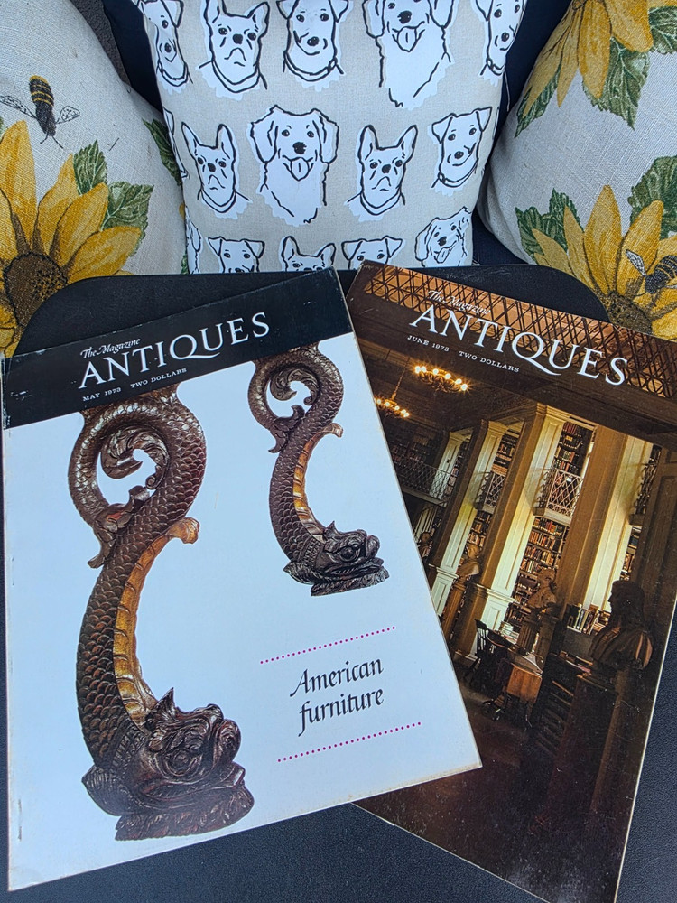 Vintage The Magazine Antiques Lot 2 May June 1973 Americana Furniture Reference