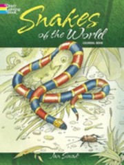 Snakes of the World Coloring Book Paperback Jan Sovak