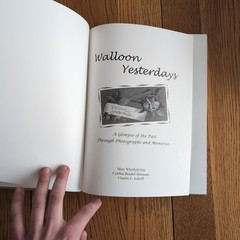 Walloon Yesterdays: A glimpse of the Past Through Photographs & Memories HC