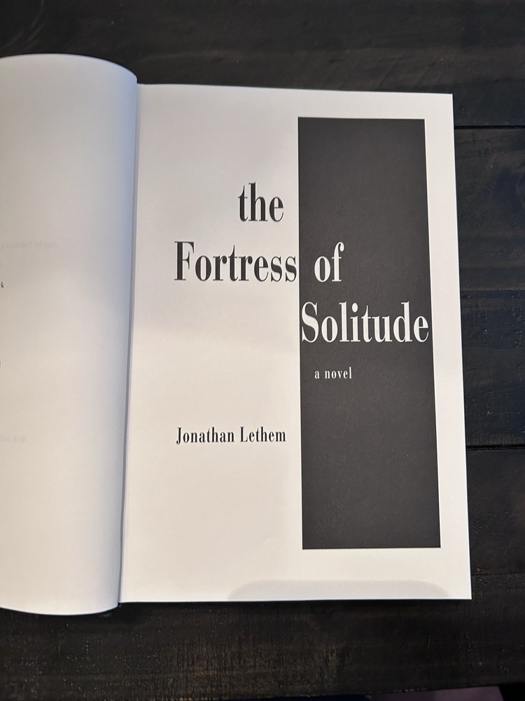 The Fortress of Solitude by Jonathan Lethem Paperback Book