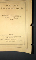 FOR MAKING GOOD THINGS TO EAT Cookbook ~ 1929 ~ Wesson Oil Snowdrift ~ 44 Pages