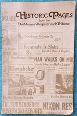 Historic Pages From The Des Moines Register and Tribune 1980 Jumbo Book 84 Pages