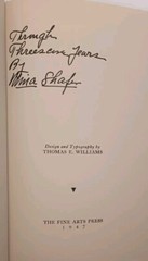 THROUGH THREE SCORE YEARS by Mina Shafer (1947, HC/DJ) * FREE SHIPPING *