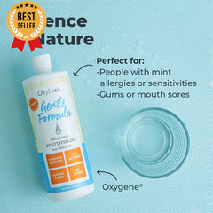 Gentle Formula Unflavored Mouthwash No Mint Alcohol Free for Sensitive Gums 16Oz