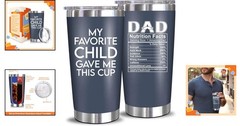 Insulated 20 oz Dad Tumbler – Perfect Gift from Daughter or Son for Father’s Day