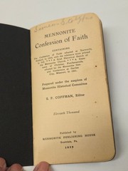 1931 & 1939 MENNONITE CONFESSION OF FAITH Dortrecht Historical S F Coffman