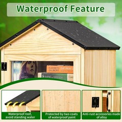 Weatherproof Little Library Box with Rust-Proof Hinges – Perfect for Neighbors
