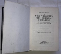Advanced course in Yogi Philosophy Oriental Occultism Book Y. Ramacharaka VTG