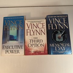 Lot of 3 Vince Flynn Mystery Thriller Paperback Book Third Option