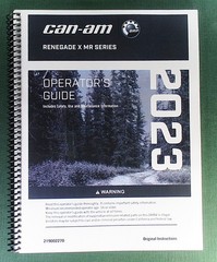 2023 Can-Am Renegade X MR 650 Owner’s Manual: 240 Pages & Protective Covers