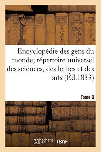 Encyclopedie des gens du monde T. 9.1