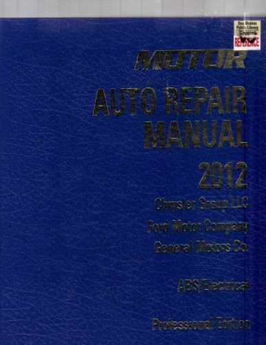 Motor Auto Repair Manual 2012 (Professional Edition )
