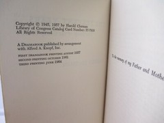 THE FERVENT YEARS by HAROLD CLURMAN 1964