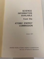 Lot of 10 US Atomic Energy Commission Booklets + Index + Publication List VG