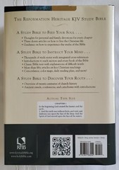 Reformation Heritage KJV Study Bible – H/C D/J – VG Condition