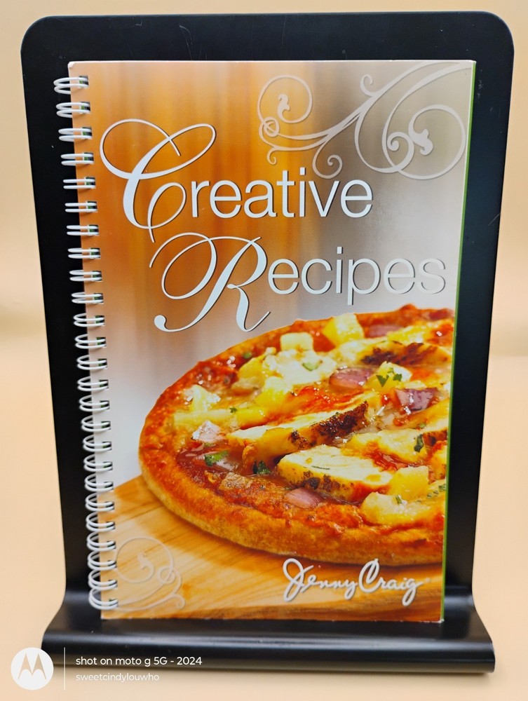 cookbook Creative Recipes by Jenny Craig spiral bound paperback 108 pages 2008