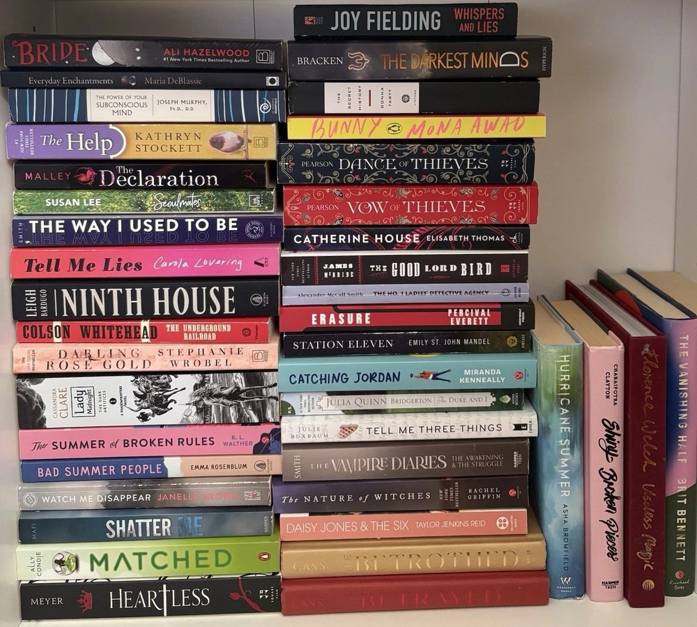 Mixed Lot of Fiction Books/Novels, Various Titles, English, Various Authors