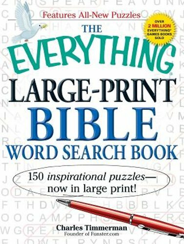 The Everything Large-Print Bible Word Search Book by Charles Timmerman: New