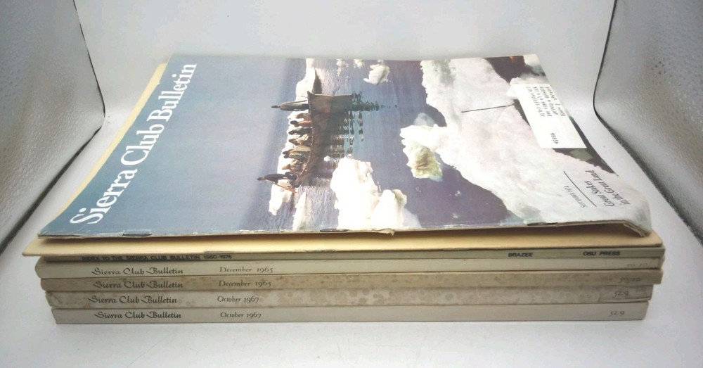 Lot Of Seven (7) Vintage 1960s Sierra Club Pamphlets Bulletins