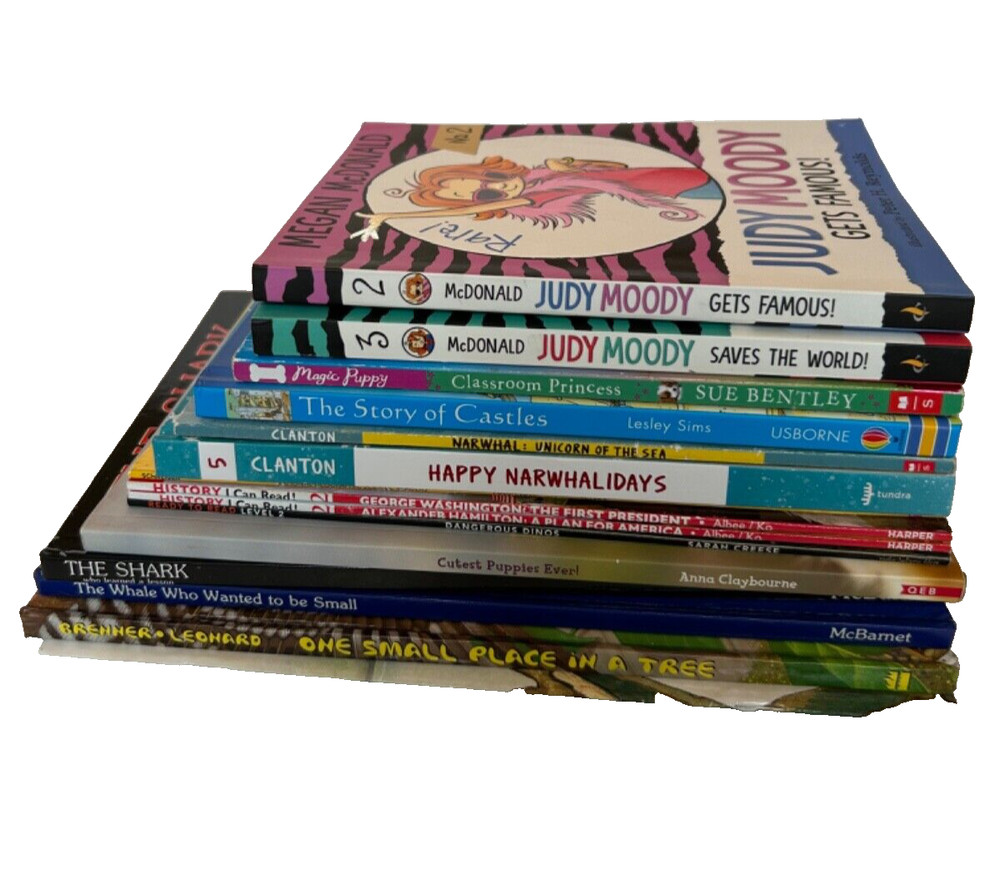 Children’s Books Mixed Lot of 15 Grade K, 1, 2, 3, 4