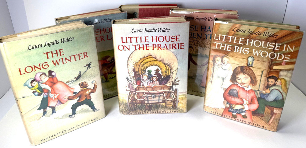 Laura Ingalls Wilder, 1953 Harper & Brothers 6 books w Little House, $2.75 DJs