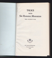 Talks With Sri Ramana Maharshi 3-in-1 by Ramana Maharshi Hardcover 2000 LN