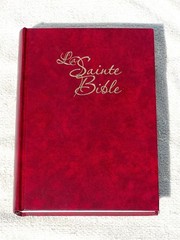 French Bible LARGE PRINT, Louis Segond 1910 Hardback Marbled Ruby Red