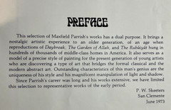 MAXFIELD PARRISH BOOK: THE EARLY YEARS: 352 PAGES: 1973