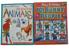 SEVEN (7) paperbacks on HOW TO DRAW…, I CAN DRAW for beginning artists
