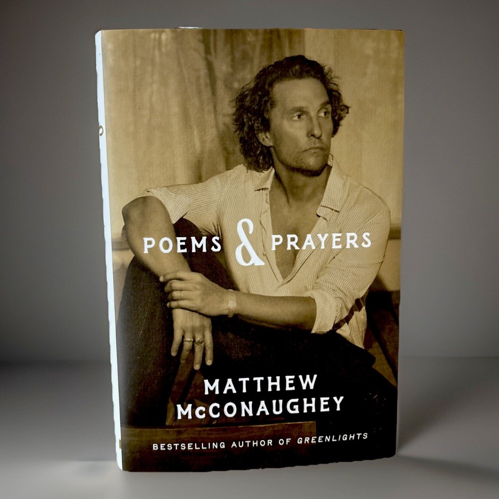 Poems & Prayers Hardcover Matthew McConaughey 2025 #1 NYT Bestseller Like New
