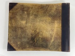 Leather sketchbook rugged *15 x 12 inches* large format heavy paper unmarked