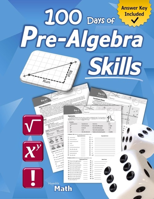 Pre-Algebra Skills: (Grades 6-8) Middle School Math Workbook (Prealgeb Paperback