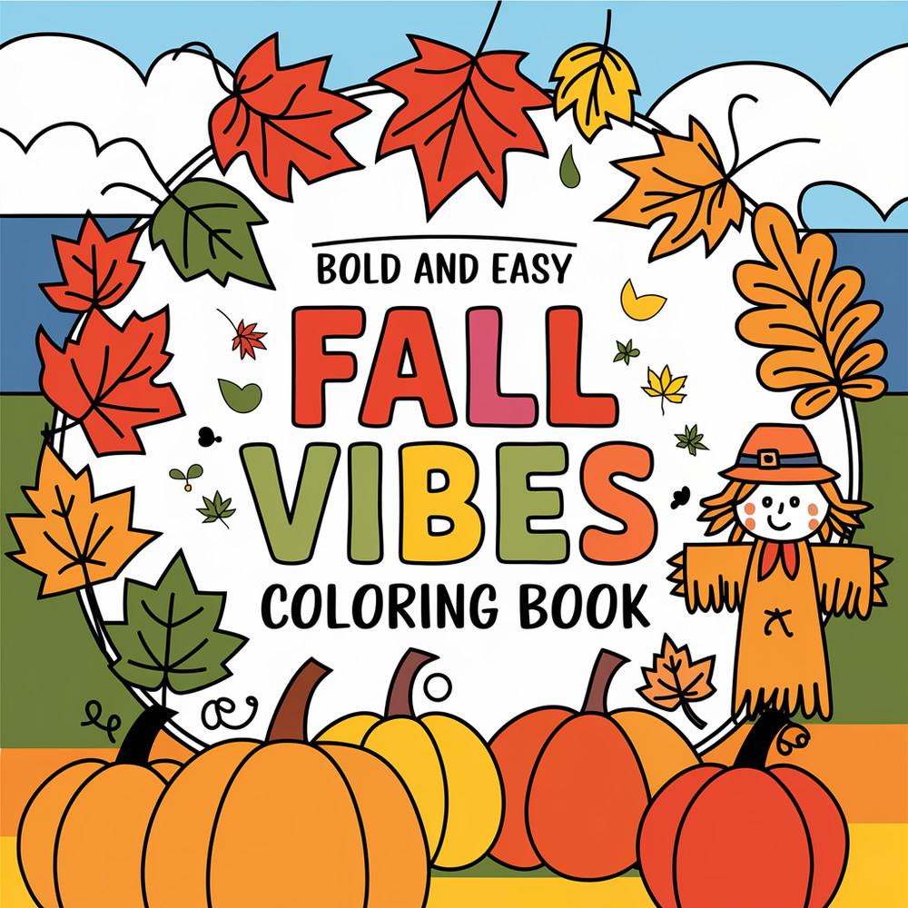 Fall Vibes Coloring Book