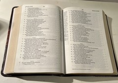 ESV Personal Reference Holy Bible Brown Tan Tru-Tone Single Column Side Ref.