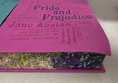 Jane Austen 6 Book Faux Leather Bound Set with Decorative Pages LIKE New